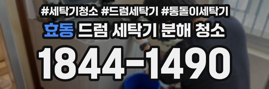 효동 드럼 세탁기 분해 청소