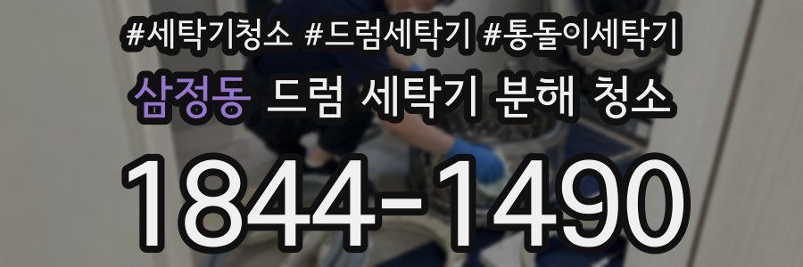 삼정동 드럼 세탁기 분해 청소
