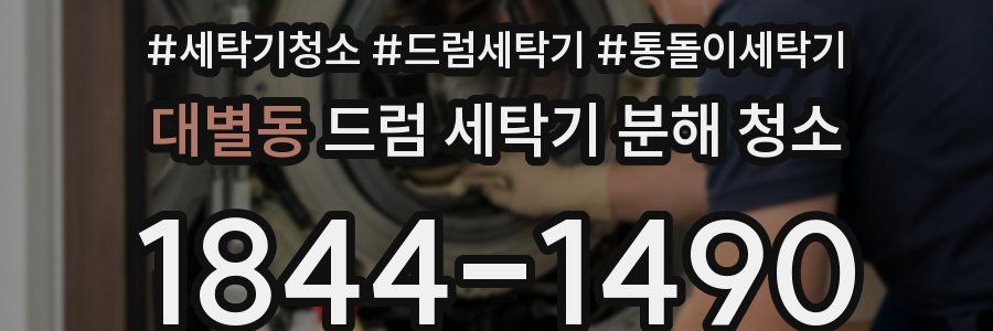 대별동 드럼 세탁기 분해 청소