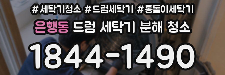 은행동 드럼 세탁기 분해 청소