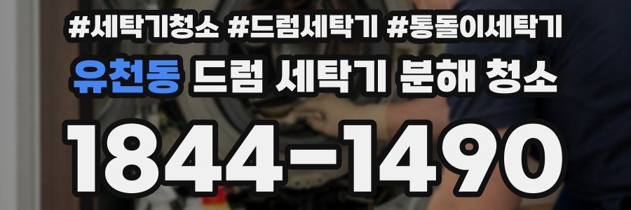 유천동 드럼 세탁기 분해 청소