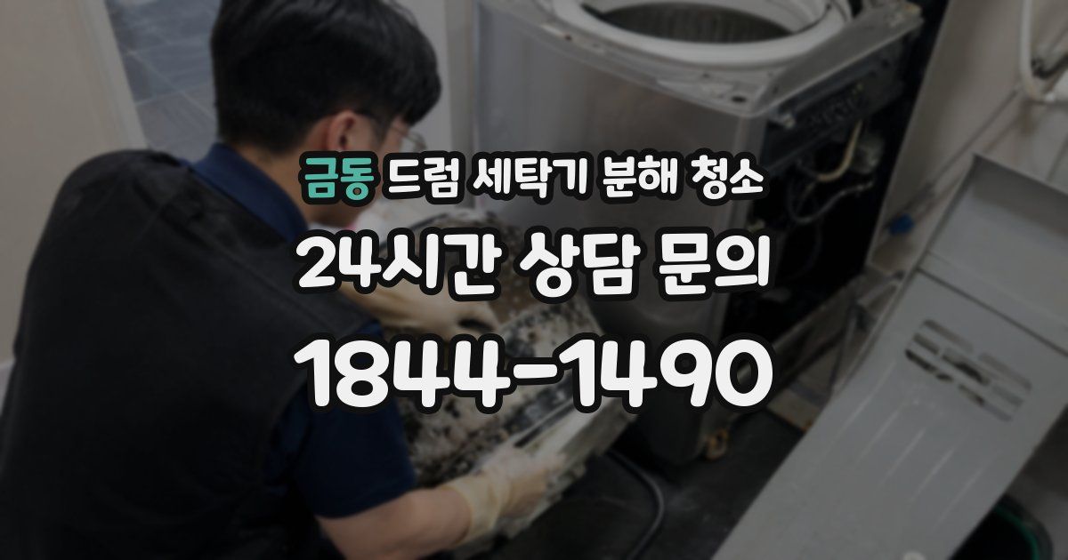 금동 드럼 세탁기 분해 청소