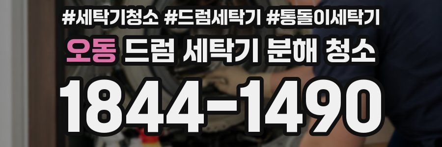 오동 드럼 세탁기 분해 청소