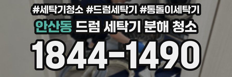 안산동 드럼 세탁기 분해 청소