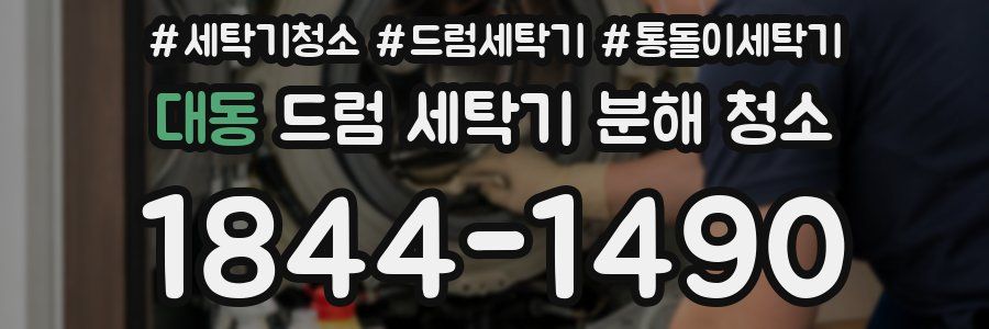 대동 드럼 세탁기 분해 청소