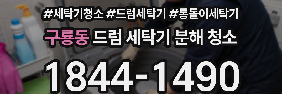 구룡동 드럼 세탁기 분해 청소