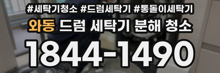 와동 드럼 세탁기 분해 청소