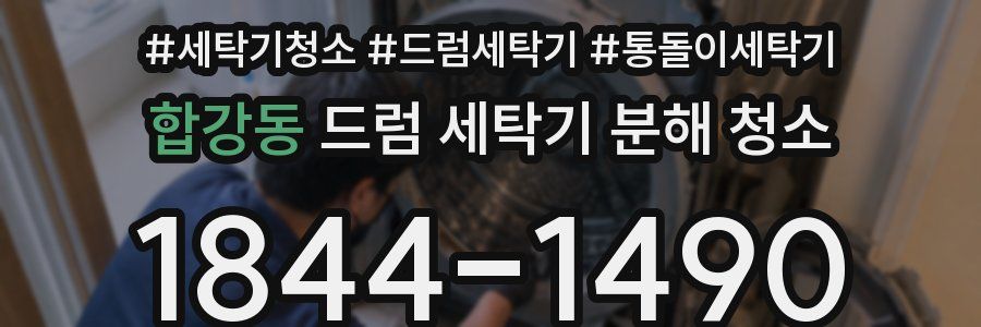 합강동 드럼 세탁기 분해 청소