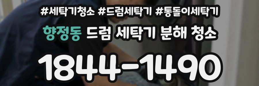 향정동 드럼 세탁기 분해 청소