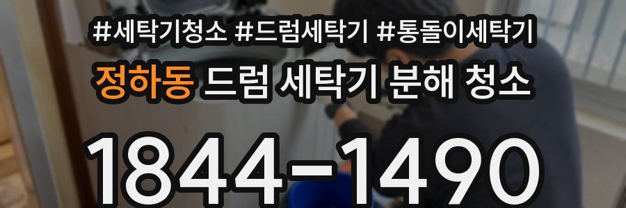 정하동 드럼 세탁기 분해 청소