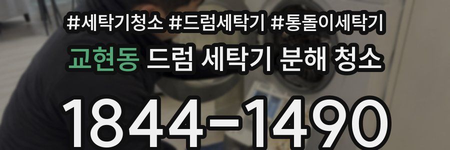 교현동 드럼 세탁기 분해 청소