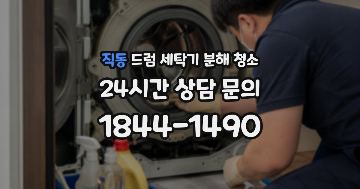 직동 드럼 세탁기 분해 청소