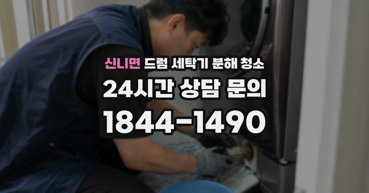 신니면 드럼 세탁기 분해 청소