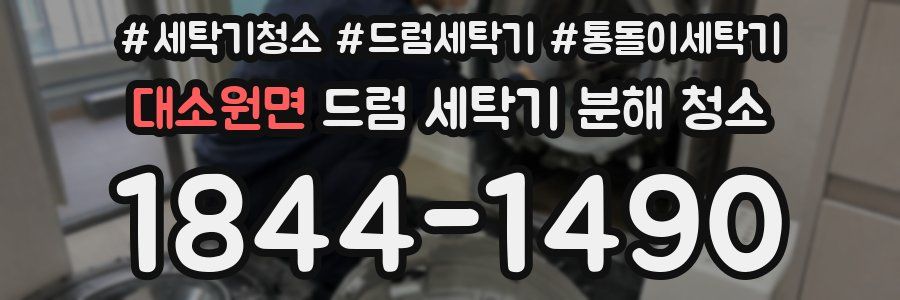 대소원면 드럼 세탁기 분해 청소