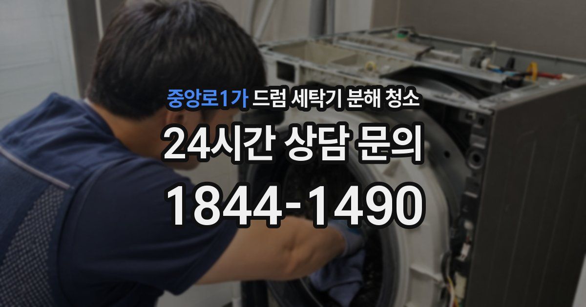 중앙로1가 드럼 세탁기 분해 청소