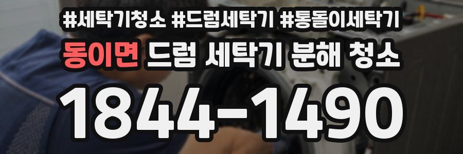 동이면 드럼 세탁기 분해 청소
