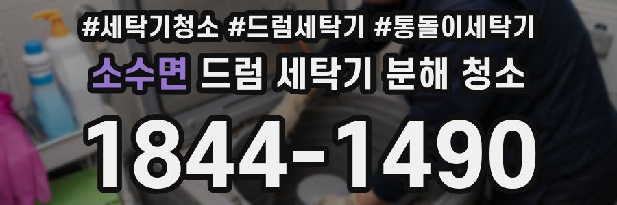 소수면 드럼 세탁기 분해 청소