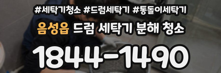음성읍 드럼 세탁기 분해 청소