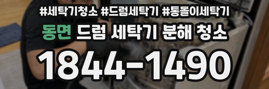 동면 드럼 세탁기 분해 청소