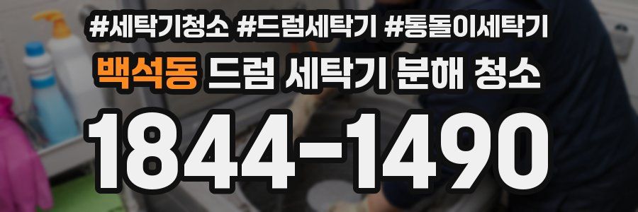 백석동 드럼 세탁기 분해 청소