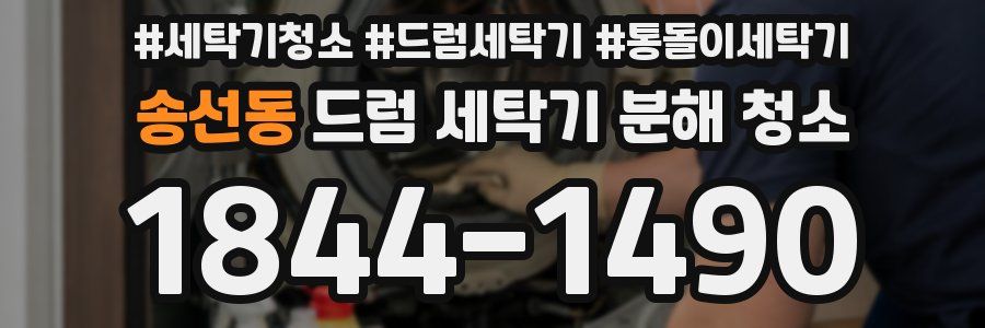 송선동 드럼 세탁기 분해 청소