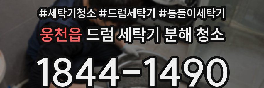 웅천읍 드럼 세탁기 분해 청소