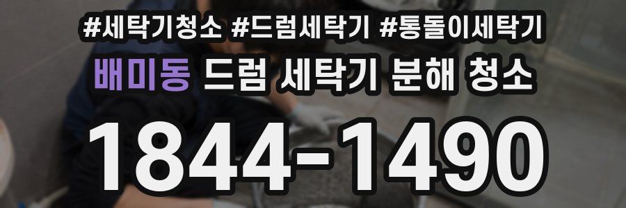 배미동 드럼 세탁기 분해 청소