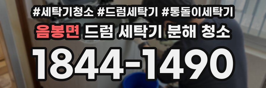 음봉면 드럼 세탁기 분해 청소