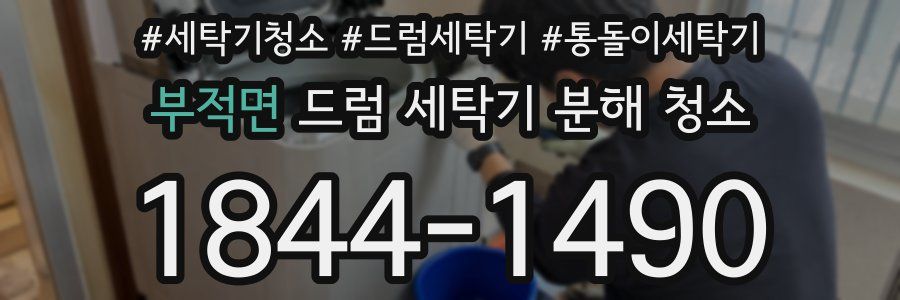 부적면 드럼 세탁기 분해 청소