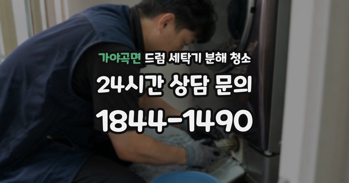 가야곡면 드럼 세탁기 분해 청소