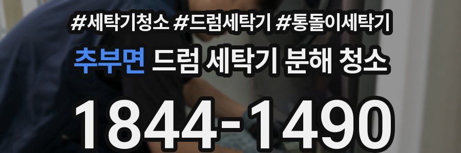 추부면 드럼 세탁기 분해 청소