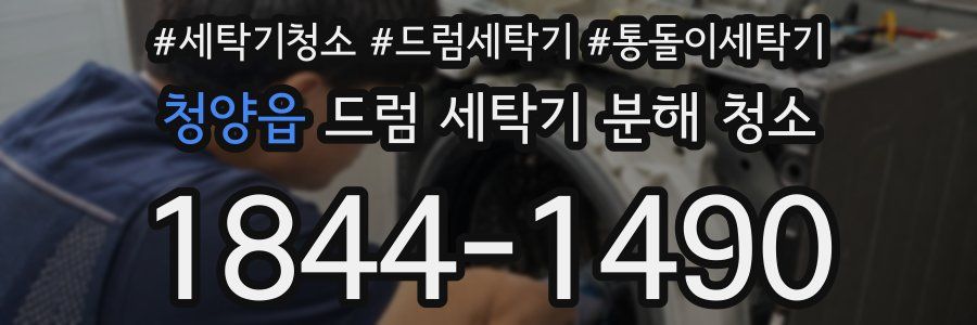 청양읍 드럼 세탁기 분해 청소