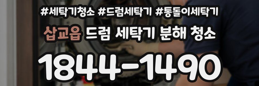삽교읍 드럼 세탁기 분해 청소