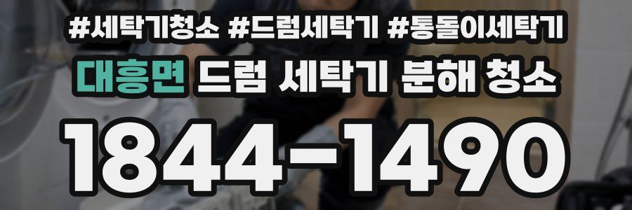 대흥면 드럼 세탁기 분해 청소