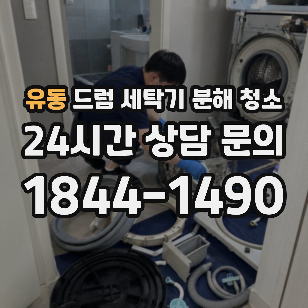 유동 드럼 세탁기 분해 청소