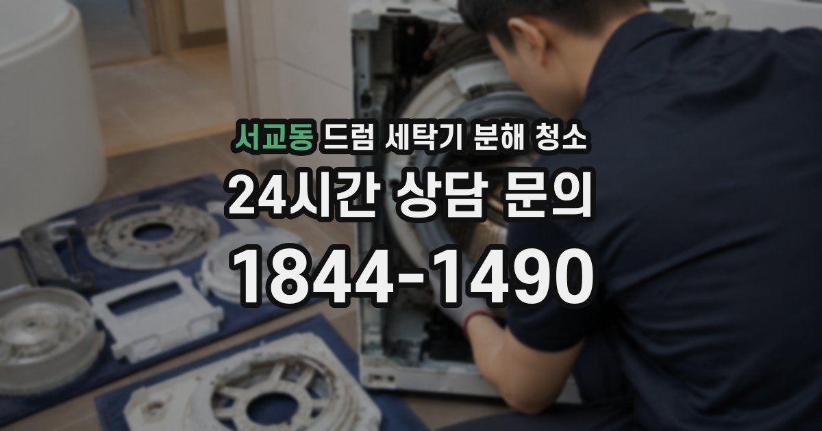 서교동 드럼 세탁기 분해 청소