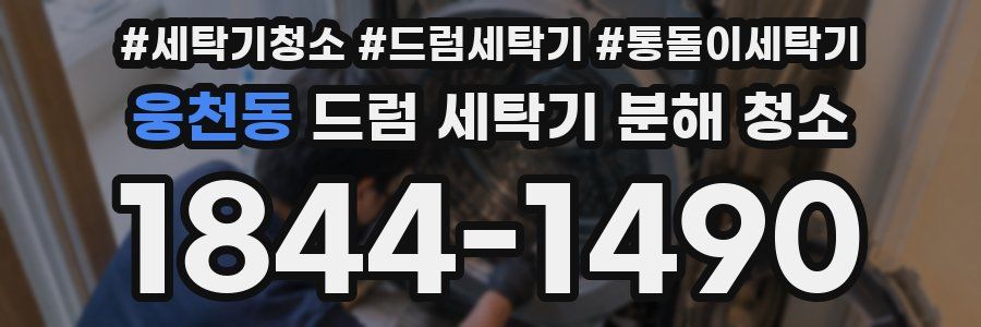 웅천동 드럼 세탁기 분해 청소