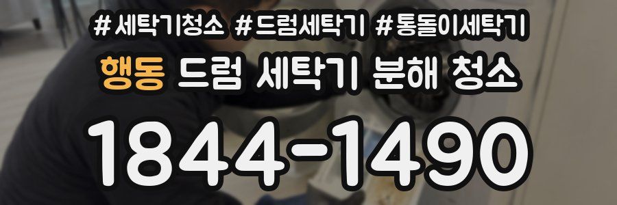 행동 드럼 세탁기 분해 청소