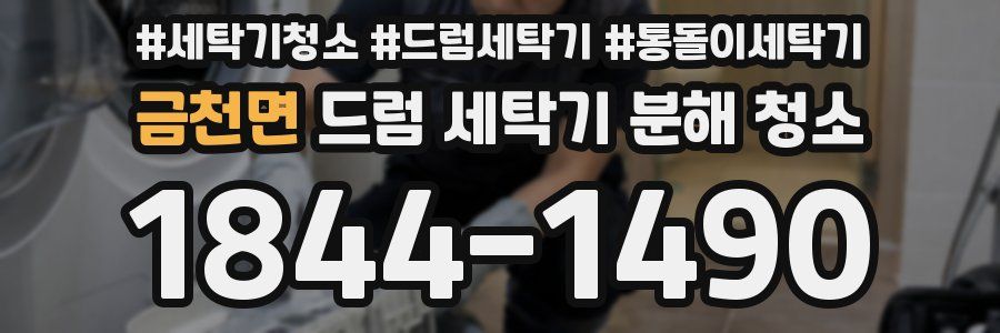 금천면 드럼 세탁기 분해 청소