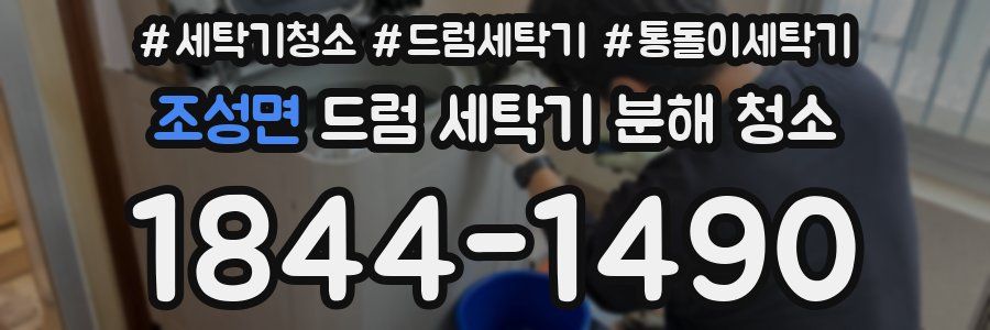 조성면 드럼 세탁기 분해 청소