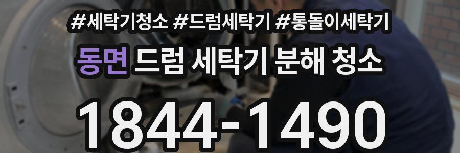 동면 드럼 세탁기 분해 청소