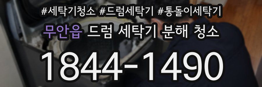무안읍 드럼 세탁기 분해 청소