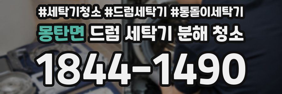 몽탄면 드럼 세탁기 분해 청소