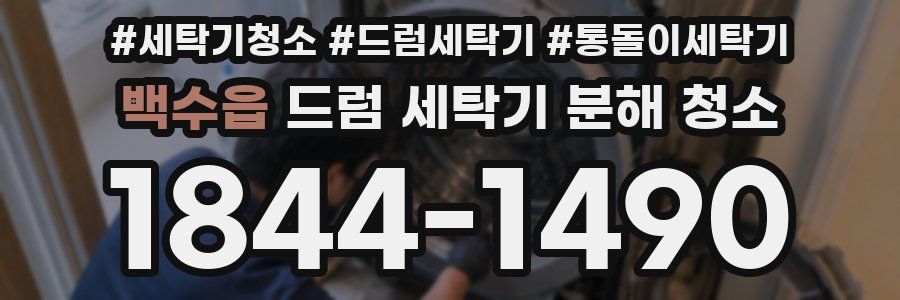 백수읍 드럼 세탁기 분해 청소