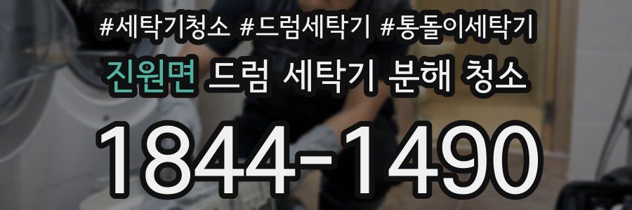 진원면 드럼 세탁기 분해 청소