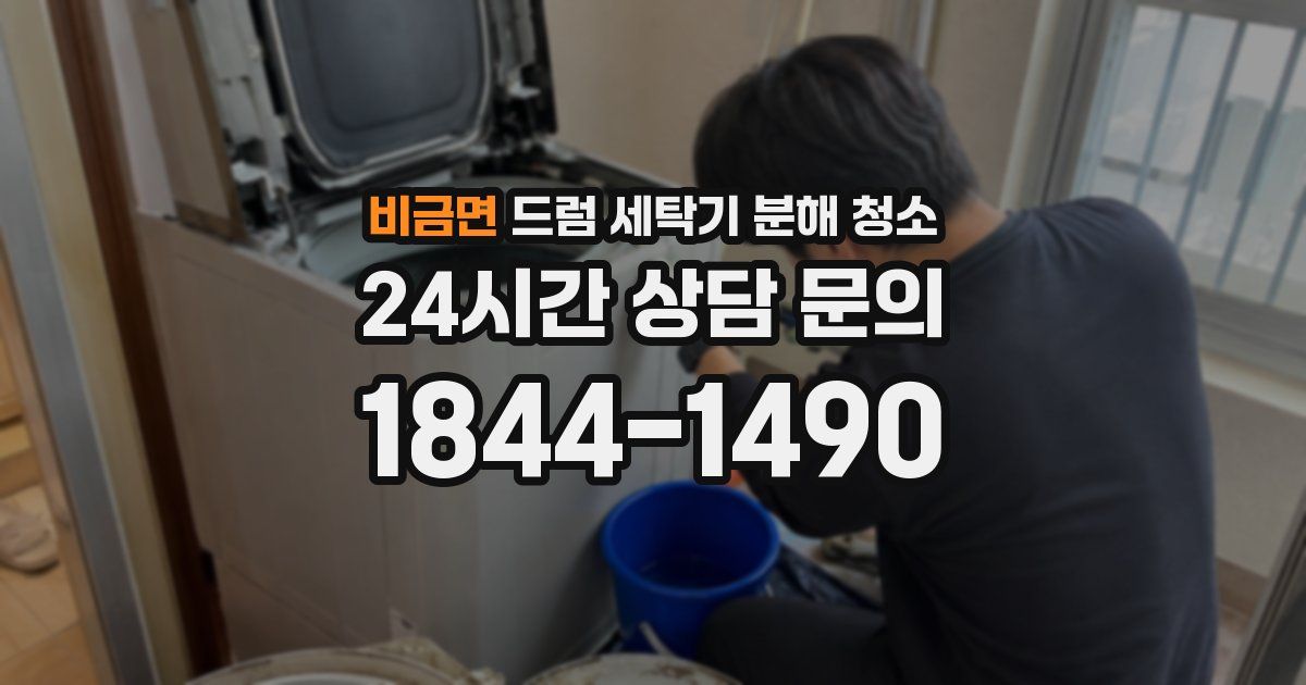 비금면 드럼 세탁기 분해 청소