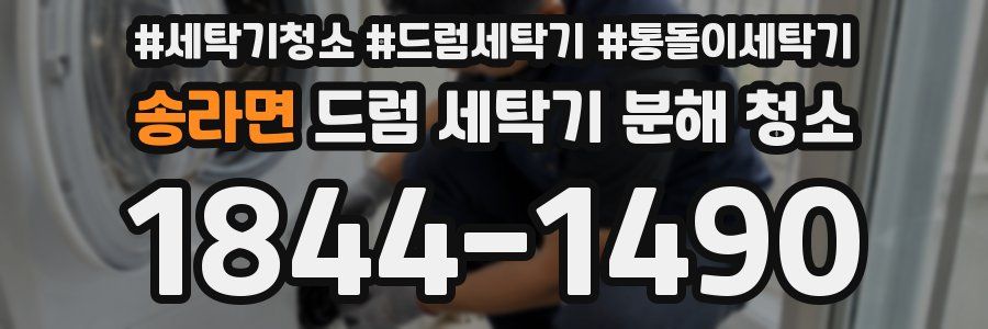 송라면 드럼 세탁기 분해 청소