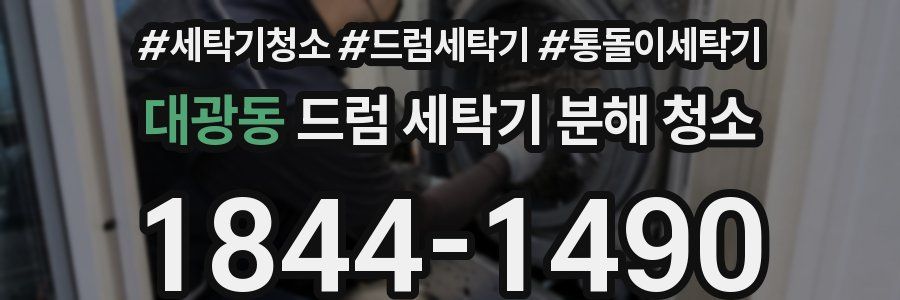 대광동 드럼 세탁기 분해 청소
