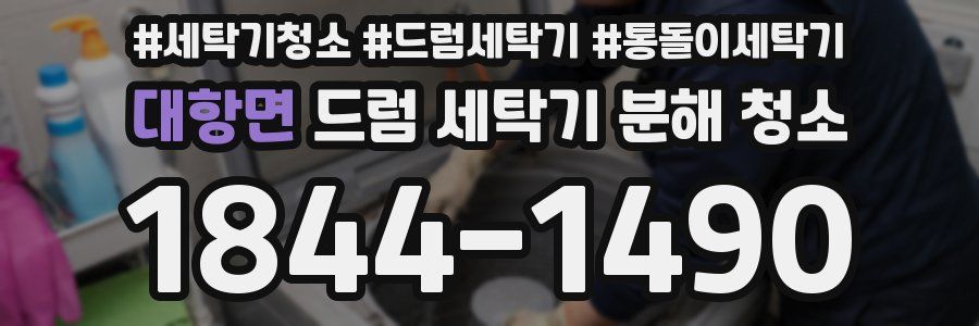 대항면 드럼 세탁기 분해 청소