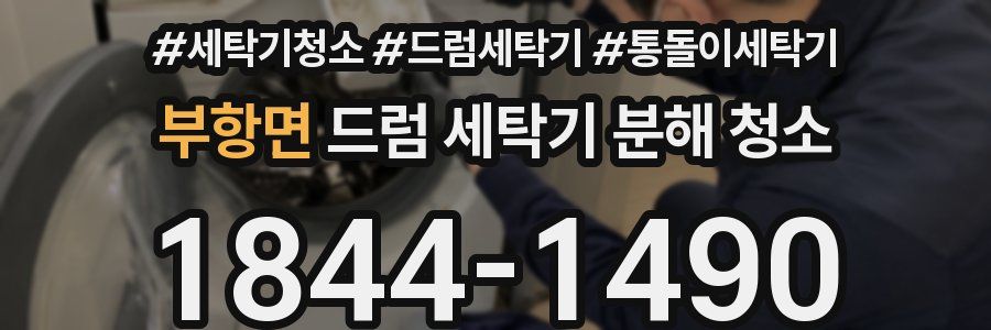부항면 드럼 세탁기 분해 청소